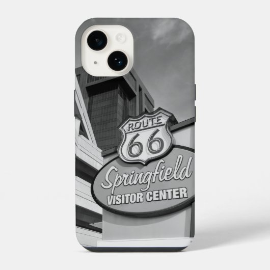 Willkommen in Springfield Graustufen iPhone Case Hülle (Rückseite)