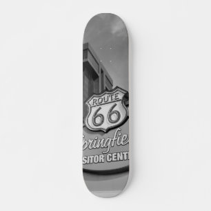 Willkommen in Springfield Graustufen Skateboard