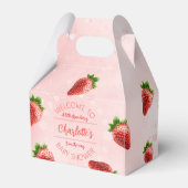 Willkommen in Strawberry Baby Duwer Favor Box Geschenkschachtel (Vorderseite)