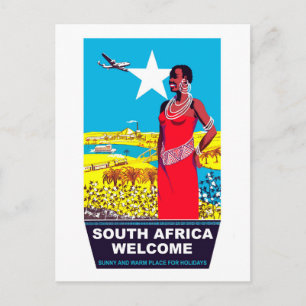 Willkommen in Südafrika Postkarte