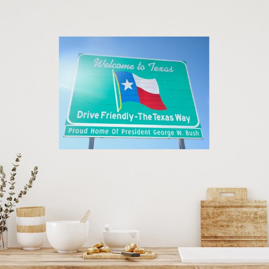Willkommen in Texas! Poster (Küche)