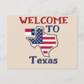 Willkommen in Texas Postkarte (Vorderseite)