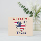 Willkommen in Texas Postkarte (Stehend Vorderseite)