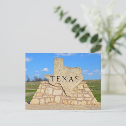 Willkommen in Texas Postkarte (Stehend Vorderseite)
