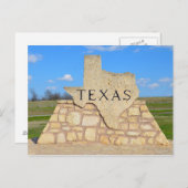 Willkommen in Texas Postkarte (Vorne/Hinten)