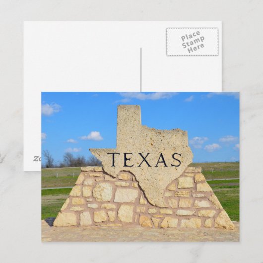 Willkommen in Texas Postkarte (Vorne/Hinten)