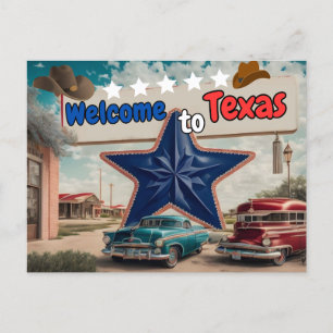 Willkommen in Texas, Postkarte für Postüberquerung