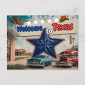 Willkommen in Texas, Postkarte für Postüberquerung (Vorderseite)