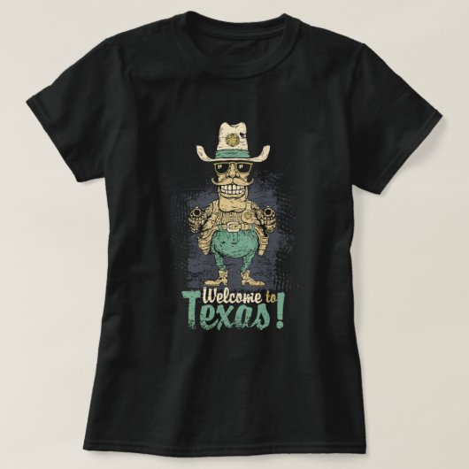 Willkommen in Texas T-Shirt (Design vorne)