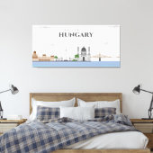 Willkommen in Ungarn Leinwanddruck (Insitu (Schlafzimmer))