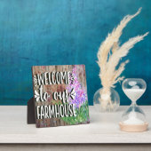 Willkommen in unserem Bauernhof Fotoplatte (InSitu)