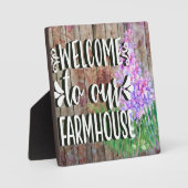 Willkommen in unserem Bauernhof Fotoplatte (Vorderseite)