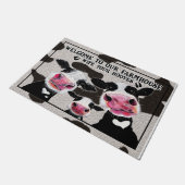 Willkommen in unserem Bauernhof matt, wischen Sie  Fußmatte (Schrägansicht)