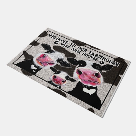 Willkommen in unserem Bauernhof matt, wischen Sie Fußmatte (Schrägansicht)
