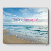 Willkommen in unserem Beach House, Ocean Waves Gästebuch (Rückseite)