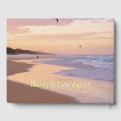 Willkommen in unserem Beach House, Sonnenuntergang Gästebuch (Rückseite)