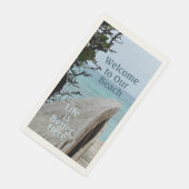 Willkommen in unserem Beach Life is Better Here Serviette (Ecke)