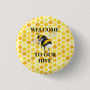 Willkommen in unserem Bienenstock Button