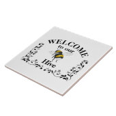 Willkommen in unserem Bienenstock Fliese (Seite)