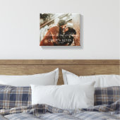 Willkommen in unserem Brautgarten für Hochzeiten Leinwanddruck (Insitu (Schlafzimmer))