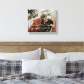 Willkommen in unserem Brautgarten für Hochzeiten Leinwanddruck (Insitu (Schlafzimmer))