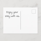 Willkommen in unserem Cabin Blackbird Foto Wildlif Postkarte (Rückseite)