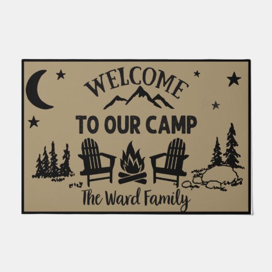 Willkommen in unserem Camp Doormat, Camp Welcome M Fußmatte (Vorderseite)