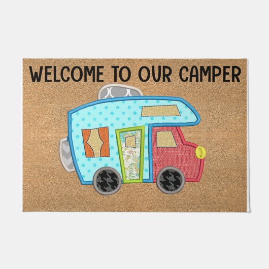 Willkommen in unserem Camper Doormat, Kinderzimmer Fußmatte (Vorderseite)