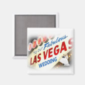 Willkommen in unserem fabelhaften Las Vegas Weddin Magnet (Vorderseite/Rückseite)