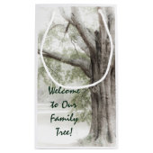 Willkommen in unserem Familienbaum Kleine Geschenktüte (Rückseite)