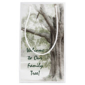 Willkommen in unserem Familienbaum Kleine Geschenktüte (Vorderseite)