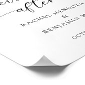 Willkommen in unserem glücklichen Ever After Weddi Poster (Ecke)