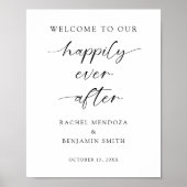 Willkommen in unserem glücklichen Ever After Weddi Poster (Vorne)