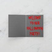 WILLKOMMEN IN UNSEREM HALLOWEEN-PARTY ! (innen der Karte (Innenseite)
