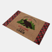 Willkommen in unserem Haus Fußmatte (Schrägansicht)