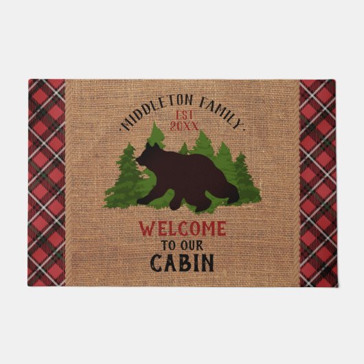 Willkommen in unserem Haus Fußmatte (Vorderseite)