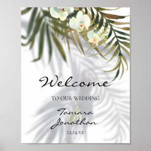 Willkommen in unserem Hochzeitspalmen Orchids Shad Poster