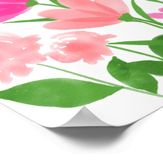 Willkommen in unserem Hochzeitsposter Poster (Ecke)