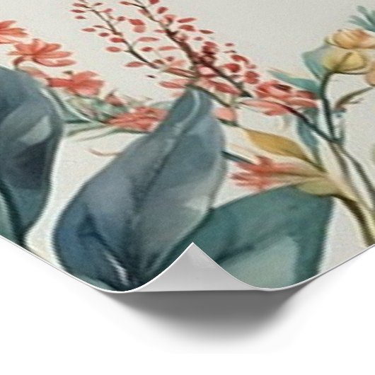 Willkommen in unserem Hochzeitsposter Poster (Ecke)