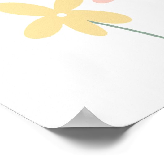 Willkommen in unserem Hochzeitsposter Poster (Ecke)