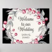 Willkommen in unserem Hochzeitsposter Poster (Vorne)