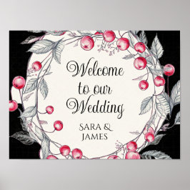 Willkommen in unserem Hochzeitsposter Poster