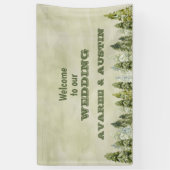 Willkommen in unserem Hochzeitswald Banner (Vertikal)