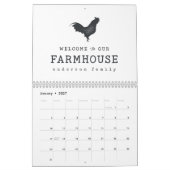 Willkommen in unserem Landhaus Rustic Rooster Kalender (Jan 2027)