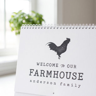 Willkommen in unserem Landhaus Rustic Rooster Kalender