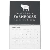 Willkommen in unserem Landhaus Rustikale Kuh Kalender (Jan 2026)