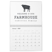 Willkommen in unserem Landhaus Rustikale Kuh Kalender (Jan 2027)