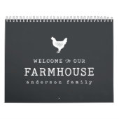 Willkommen in unserem Landhaus Rustikales Hühnchen Kalender (Titelbild)