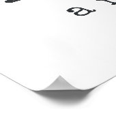 Willkommen in unserem Landhaus Rustikales Hühnchen Poster (Ecke)