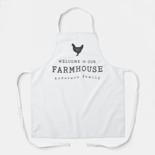 Willkommen in unserem Landhaus Rustikales Hühnchen Schürze